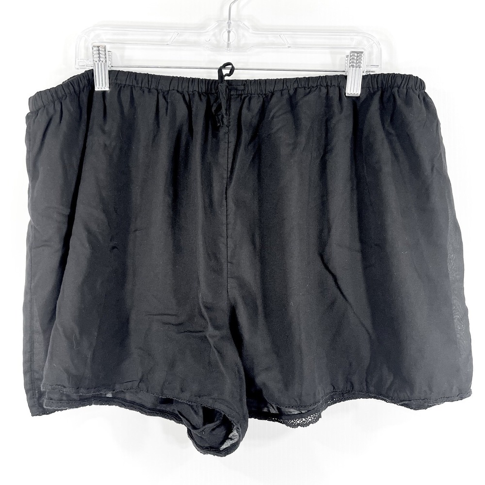 Aritzia Wilfred Shorts Size XL Black Sleep Lounge Drawstring Lightweight